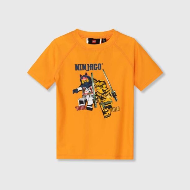 Lego tricou de înot pentru copii culoarea portocaliu