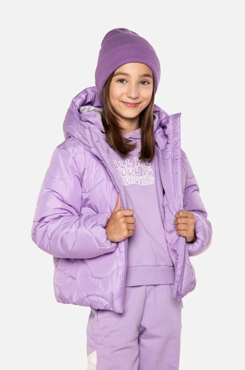 Lemon Explore geaca copii ZL3152701OJG OUTERWEAR JESIEŃ GIRL culoarea violet