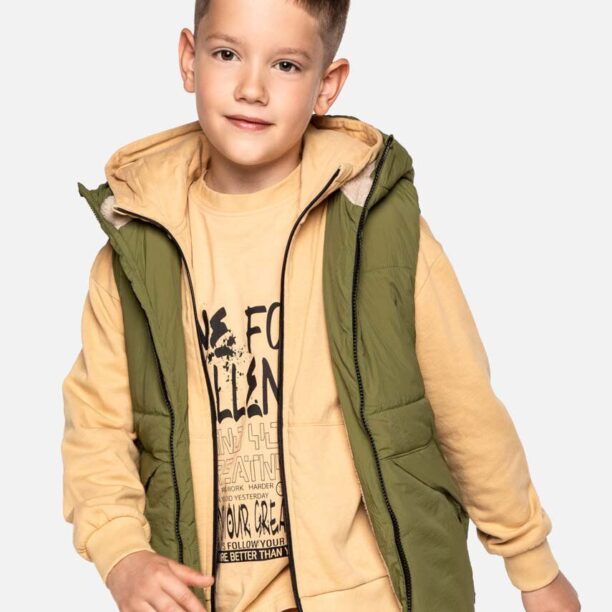 Lemon Explore vesta ZL3178101OJB OUTERWEAR JESIEŃ BOY culoarea verde