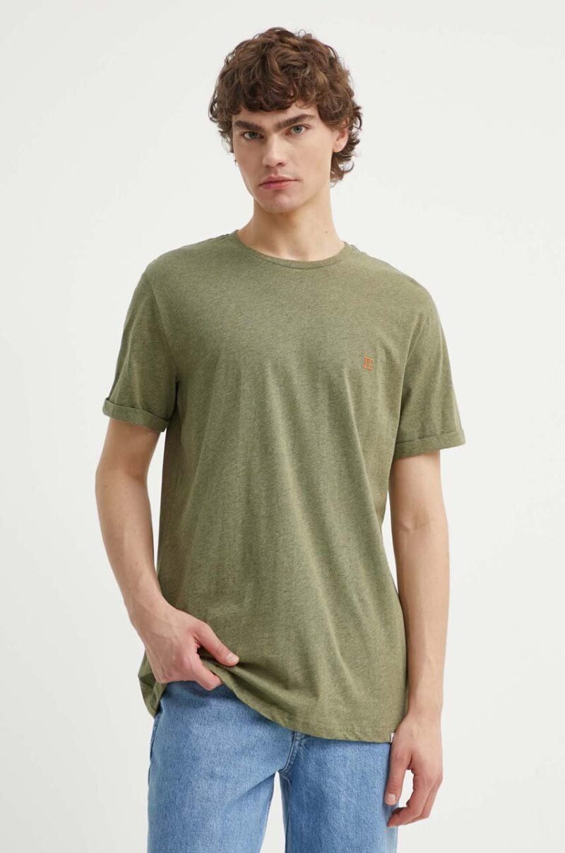 Les Deux tricou din bumbac culoarea verde