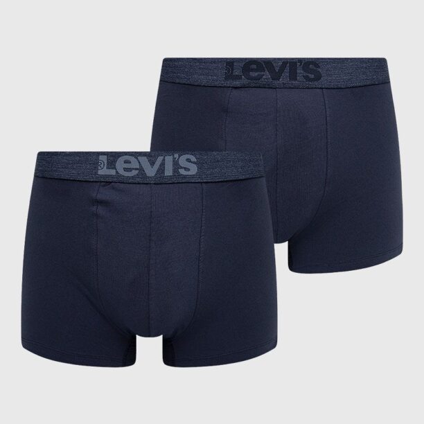 Levi's Boxeri (2-pack) culoarea albastru marin