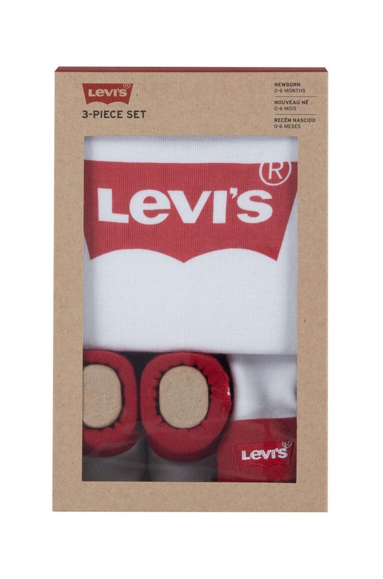 Levi's Compleu bebe culoarea alb preţ