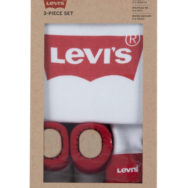 Levi's Compleu bebe culoarea alb preţ