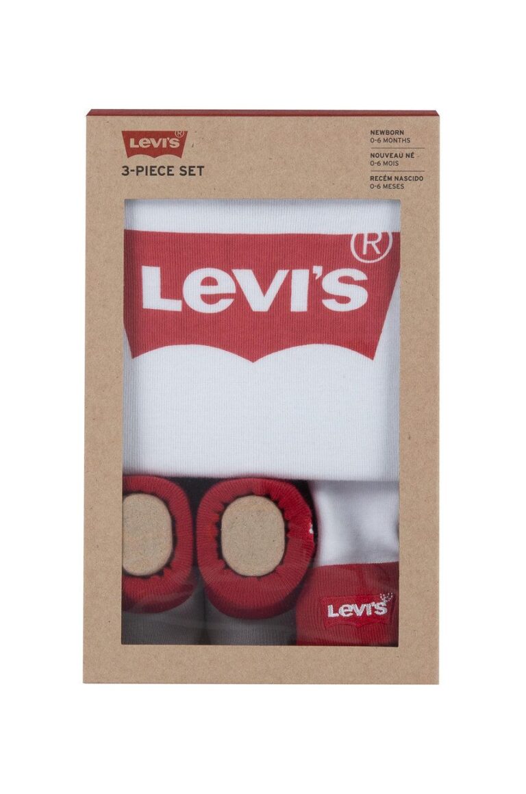 Levi's Compleu bebe culoarea alb preţ