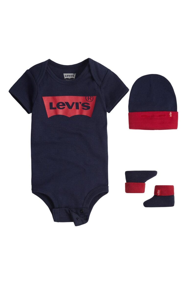 Levi's Compleu bebe culoarea albastru marin