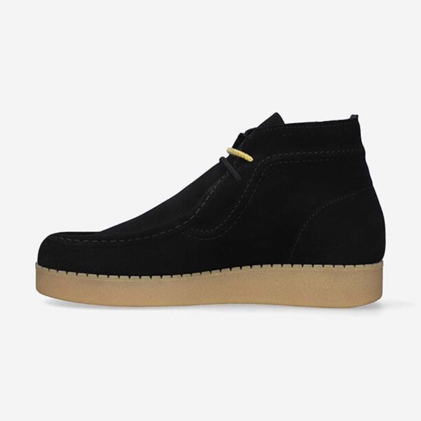 Levi's Footwear&Accessories botine de piele întoarsă D7352.0003 RVN 75 culoarea negru D7352.0003-black preţ