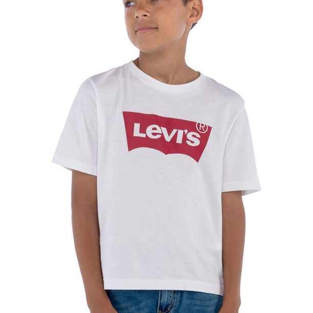 Levi's Tricou copii culoarea alb