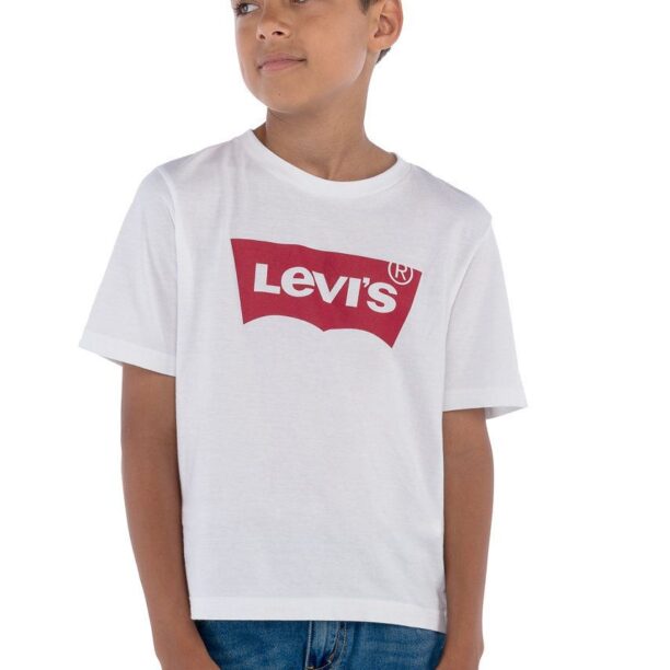 Levi's Tricou copii culoarea alb