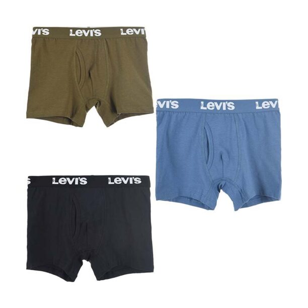 Levi's boxeri copii 3-pack culoarea negru