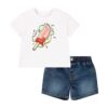 Levi's compleu bebe culoarea alb