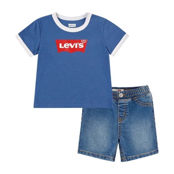 Levi's compleu bebe culoarea albastru marin