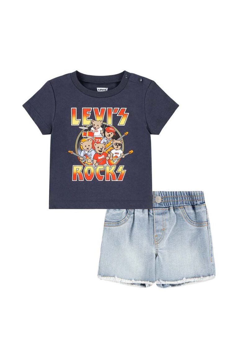 Levi's compleu bebe culoarea negru