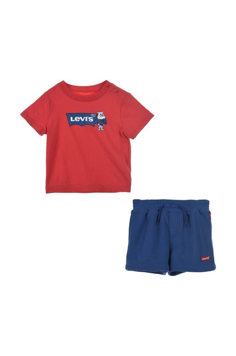 Levi's compleu bebe culoarea rosu