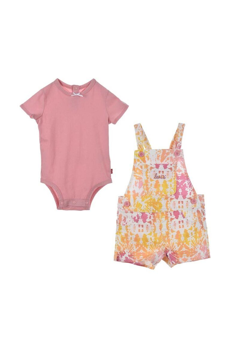 Levi's compleu bebe culoarea roz