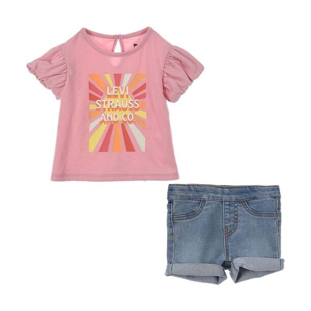 Levi's compleu bebe culoarea roz