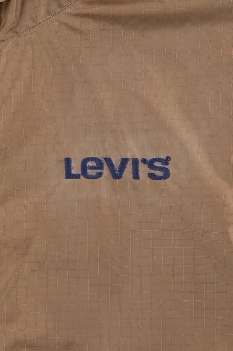 Levi's geaca copii LVB REVERSIBLE BOY'S WIND JKT culoarea maro preţ