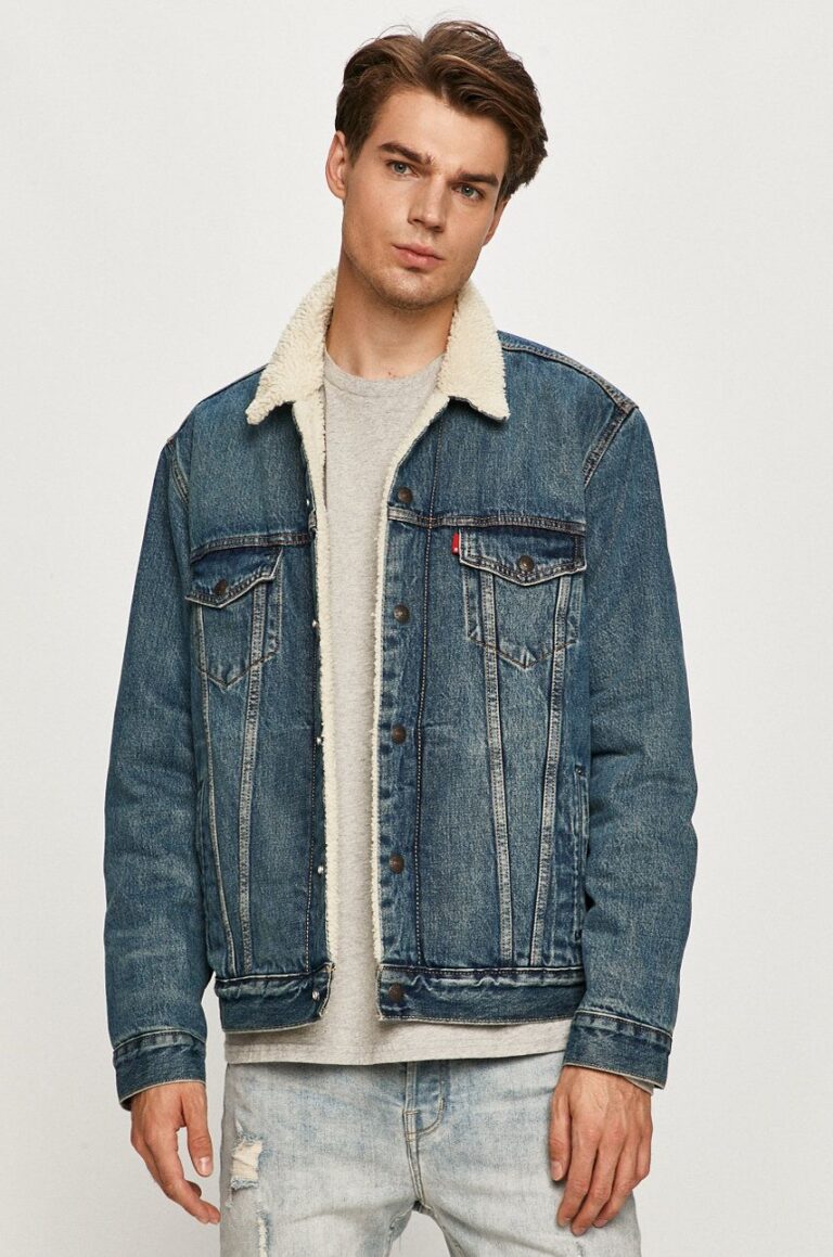 Levi's geacă din denim 16365.0128-MedIndigoW