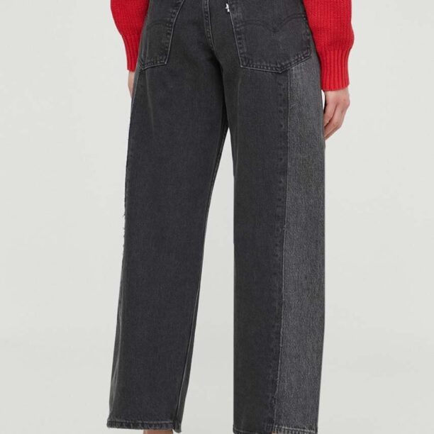 Levi's jeansi BAGGY CROP femei medium waist preţ