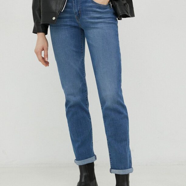 Levi's jeansi Boyfriend femei medium waist