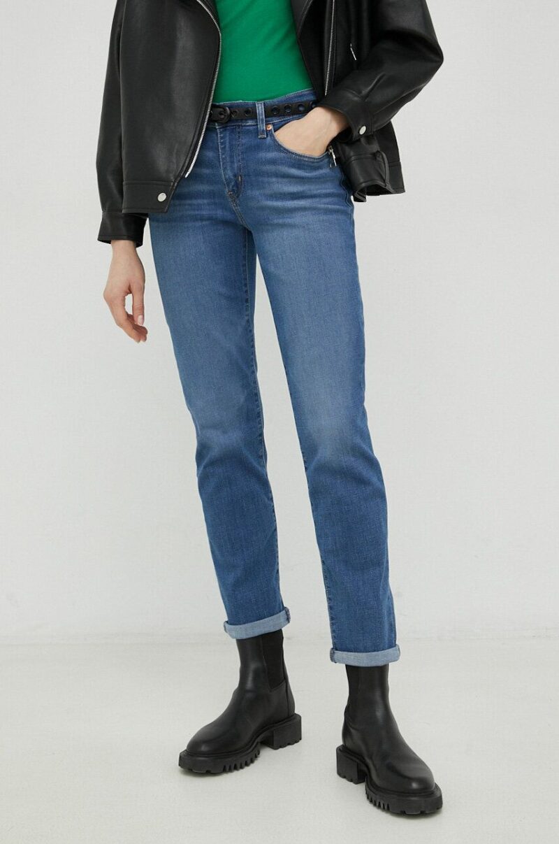 Levi's jeansi Boyfriend femei medium waist