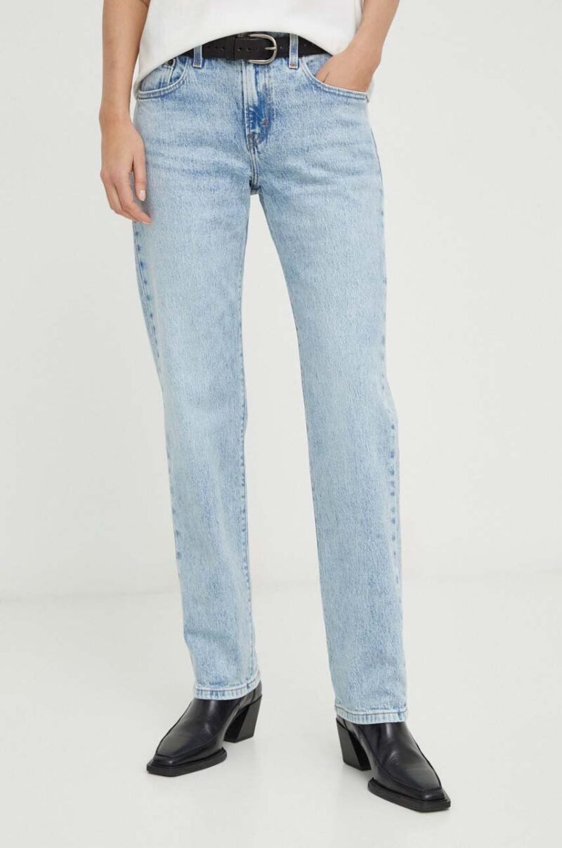 Levi's jeansi MIDDY STRAIGHT femei medium waist