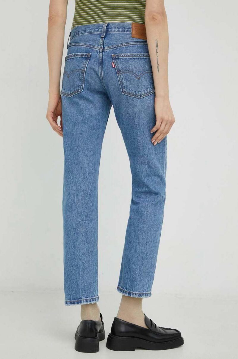 Levi's jeansi Middy femei medium waist preţ