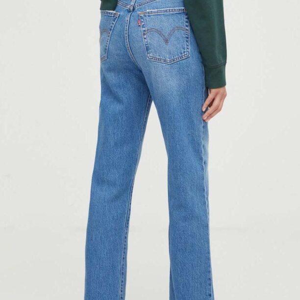 Levi's jeansi RIBCAGE STRAIGHT femei high waist preţ