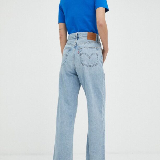 Levi's jeansi Ribcage Straight femei high waist preţ