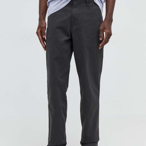 Levi's pantaloni de bumbac culoarea gri