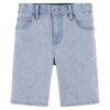 Levi's pantaloni scurti din denim pentru copii culoarea albastru marin