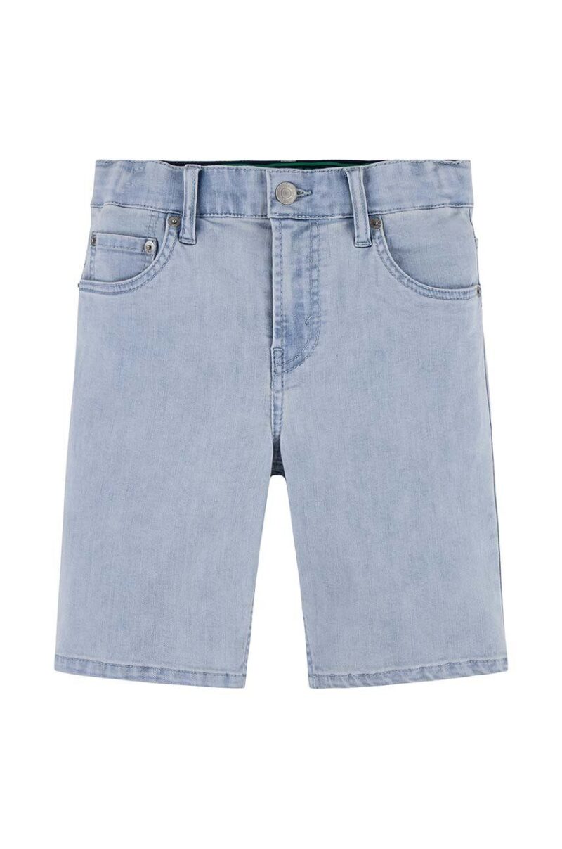 Levi's pantaloni scurti din denim pentru copii culoarea albastru marin