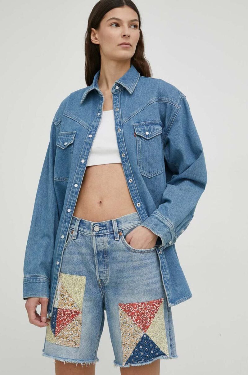 Levi's pantaloni scurti jeans femei