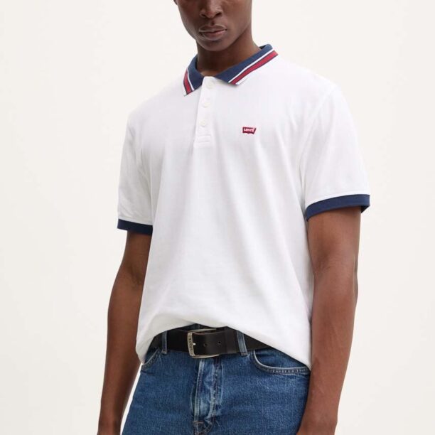 Levi's polo de bumbac culoarea bej