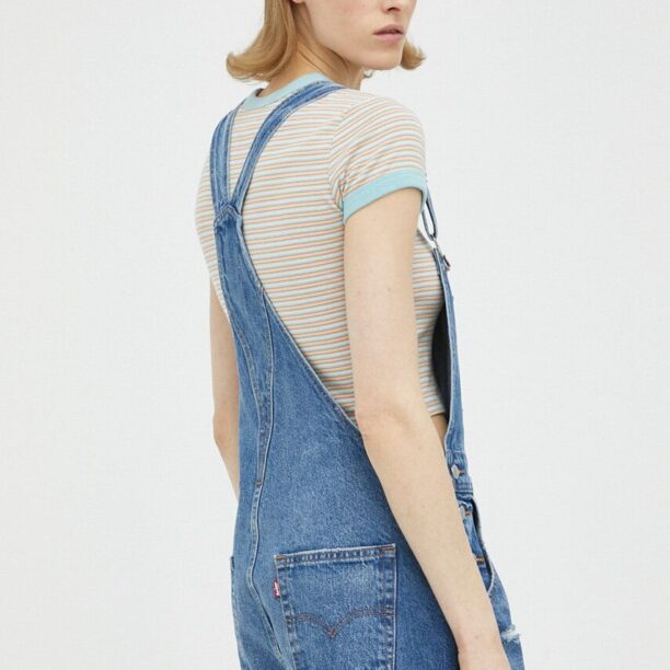 Levi's salopetă din denim 52333.0041-MedIndigoW preţ