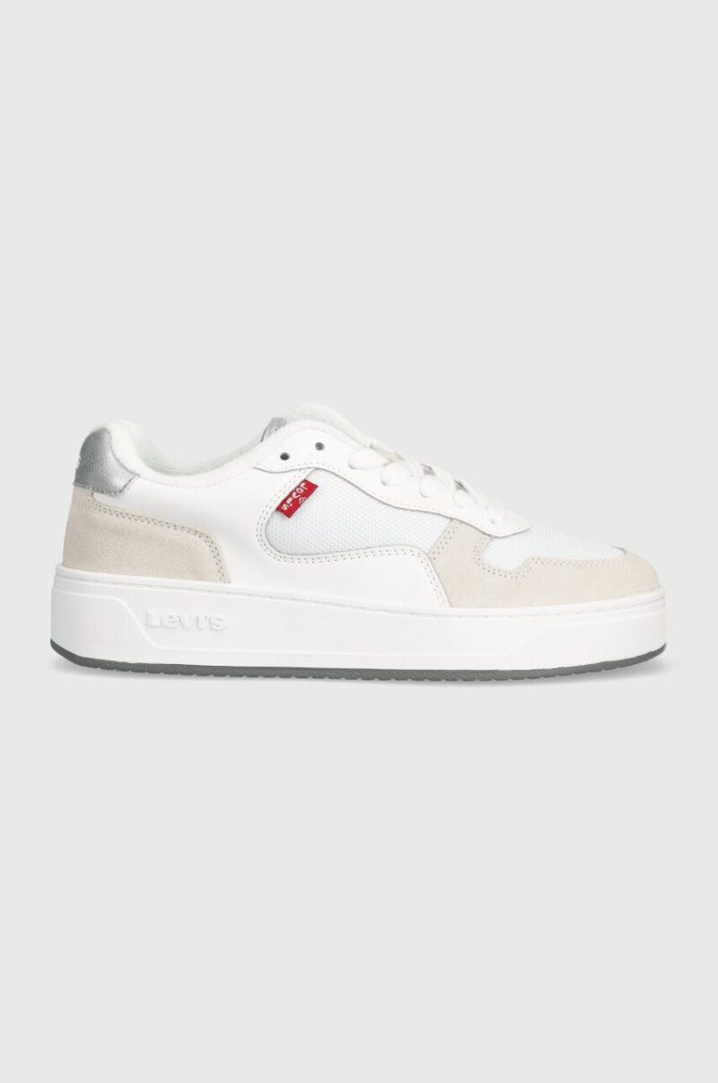 Levi's sneakers GLIDE S culoarea alb