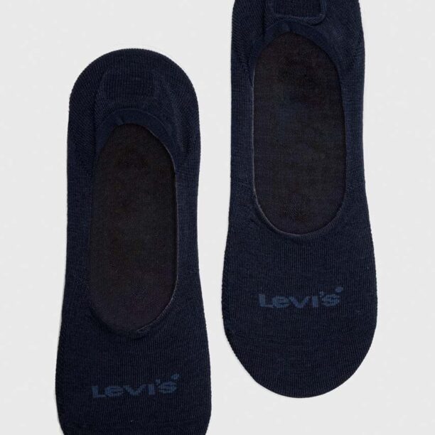 Levi's sosete 2-pack culoarea albastru marin