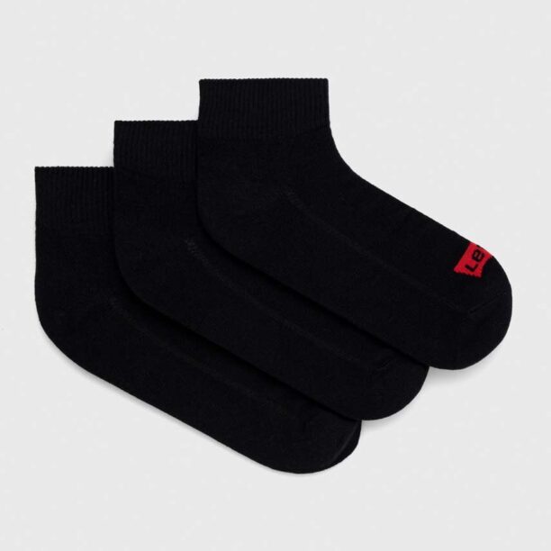 Levi's sosete 3-pack culoarea negru