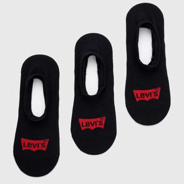 Levi's sosete 3-pack culoarea negru