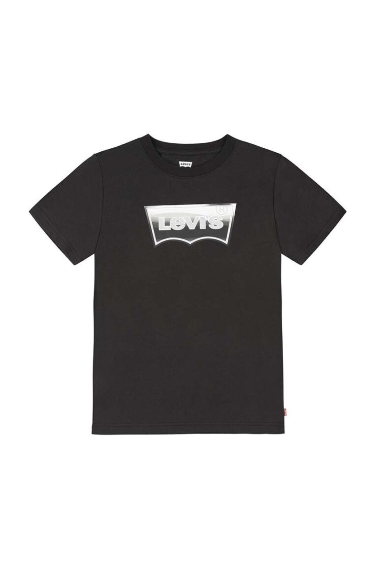 Levi's tricou copii culoarea negru