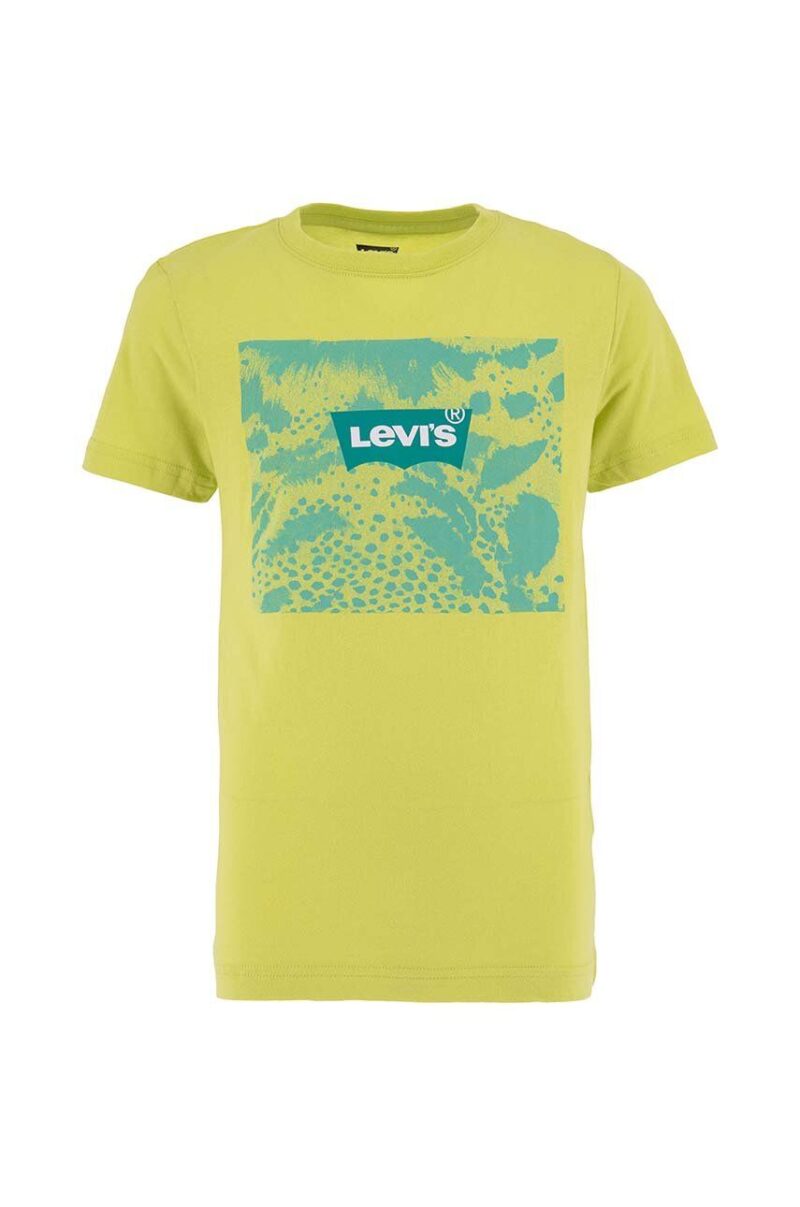 Levi's tricou de bumbac pentru copii culoarea verde