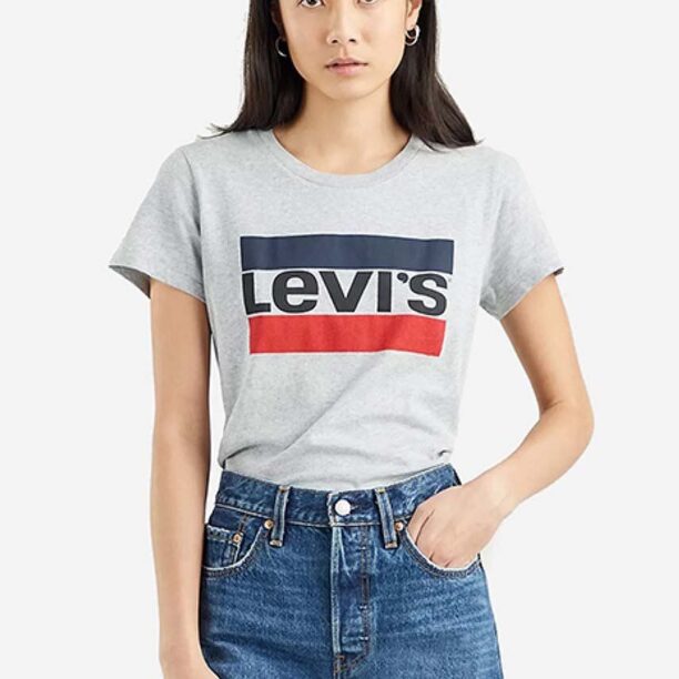 Levi's tricou din bumbac The Perfect Tee culoarea gri 17369.1687-grey