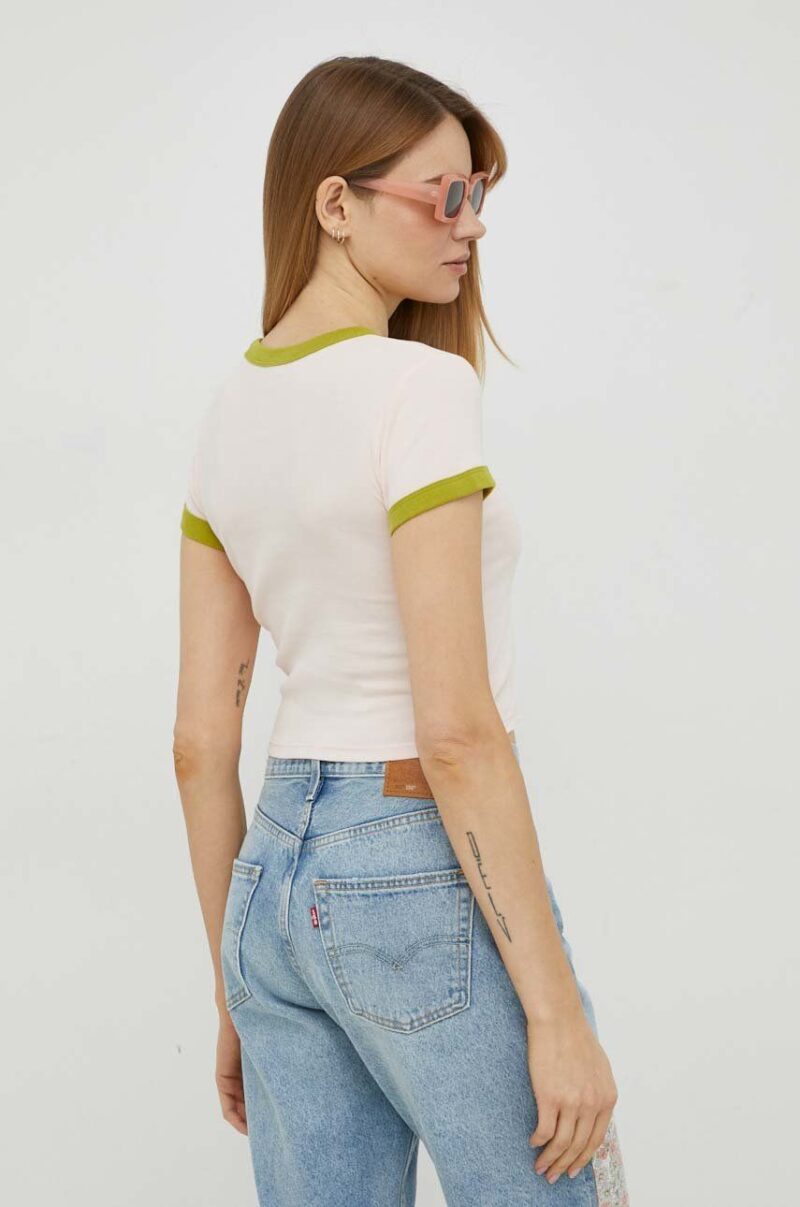 Levi's tricou din bumbac culoarea roz preţ