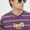 Levi's tricou din bumbac culoarea violet