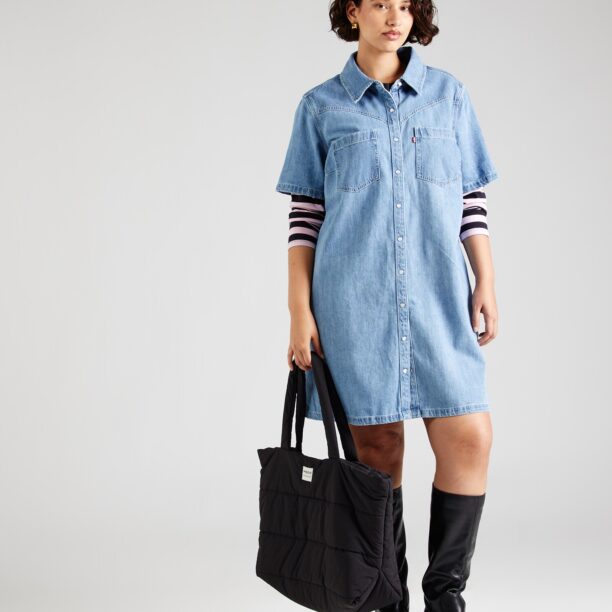 Cumpăra Levi's® Plus Rochie tip bluză 'Louisa'  albastru denim / albastru deschis