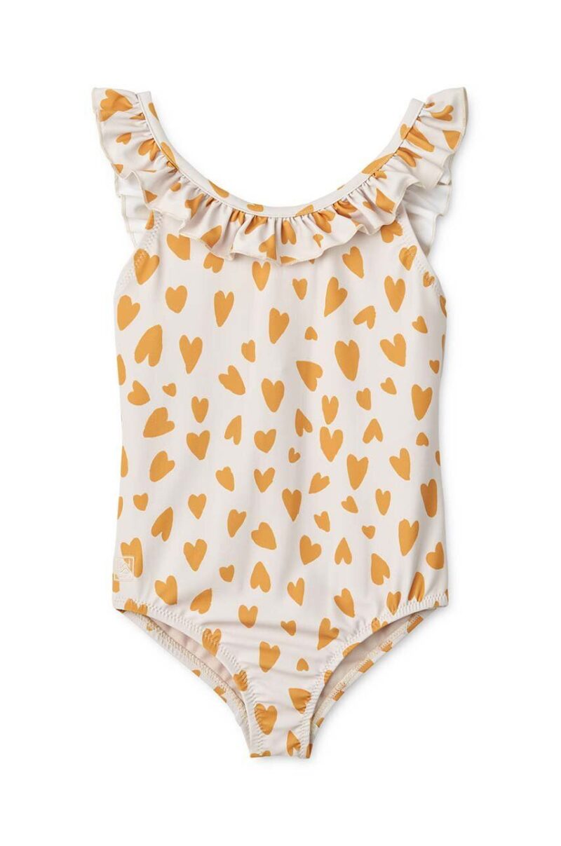 Liewood costum de baie dintr-o bucată pentru copii Kallie Printed Swimsuit culoarea galben