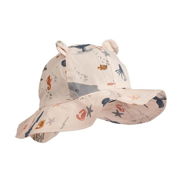 Liewood pălărie din bumbac pentru copii Amelia Printed Sun Hat With Ears bumbac