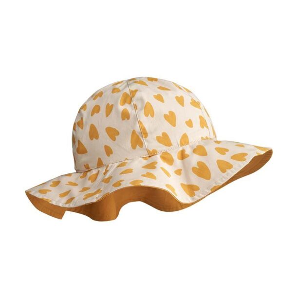 Liewood pălărie reversibilă pentru copii Amelia Reversible Sun Hat culoarea galben