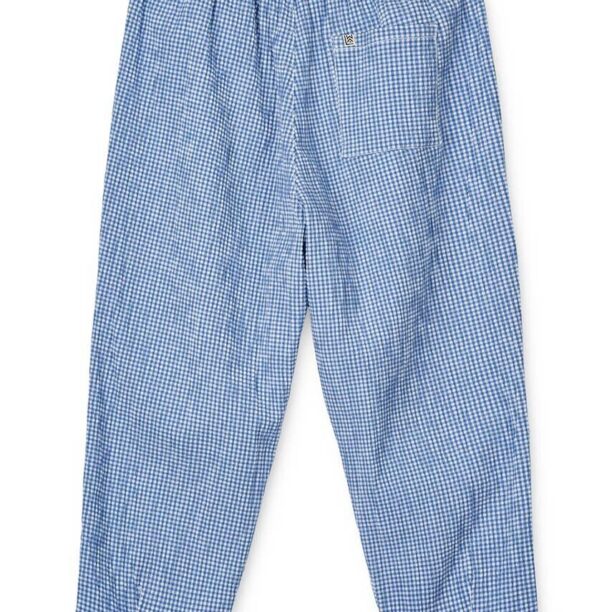 Liewood pantaloni de bumbac pentru copii Birger Seersucker Check Pants modelator preţ