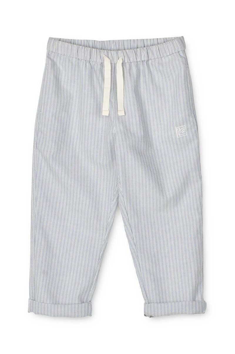 Liewood pantaloni de bumbac pentru copii Orlando Stripe Pants modelator