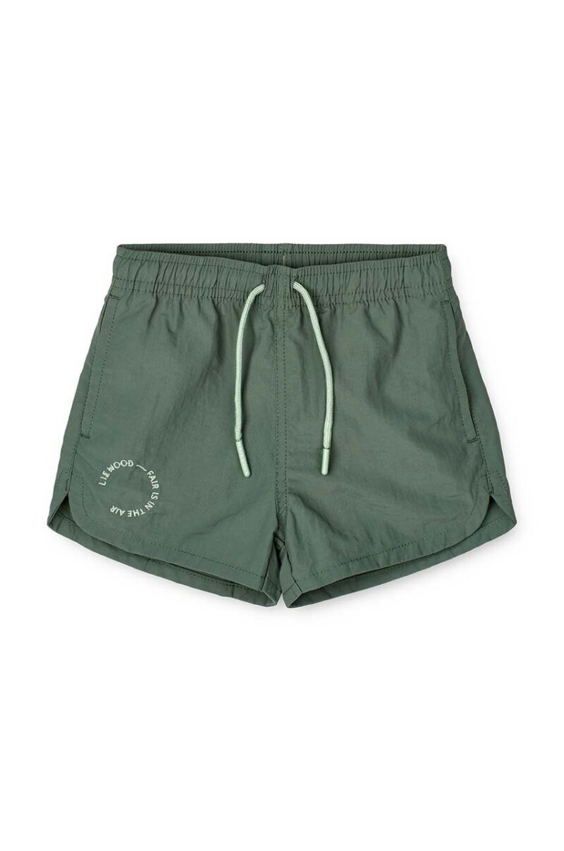 Liewood pantaloni scurti copii culoarea verde